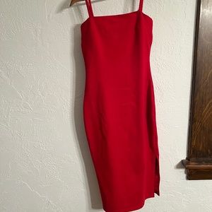 Lulus red midi dress